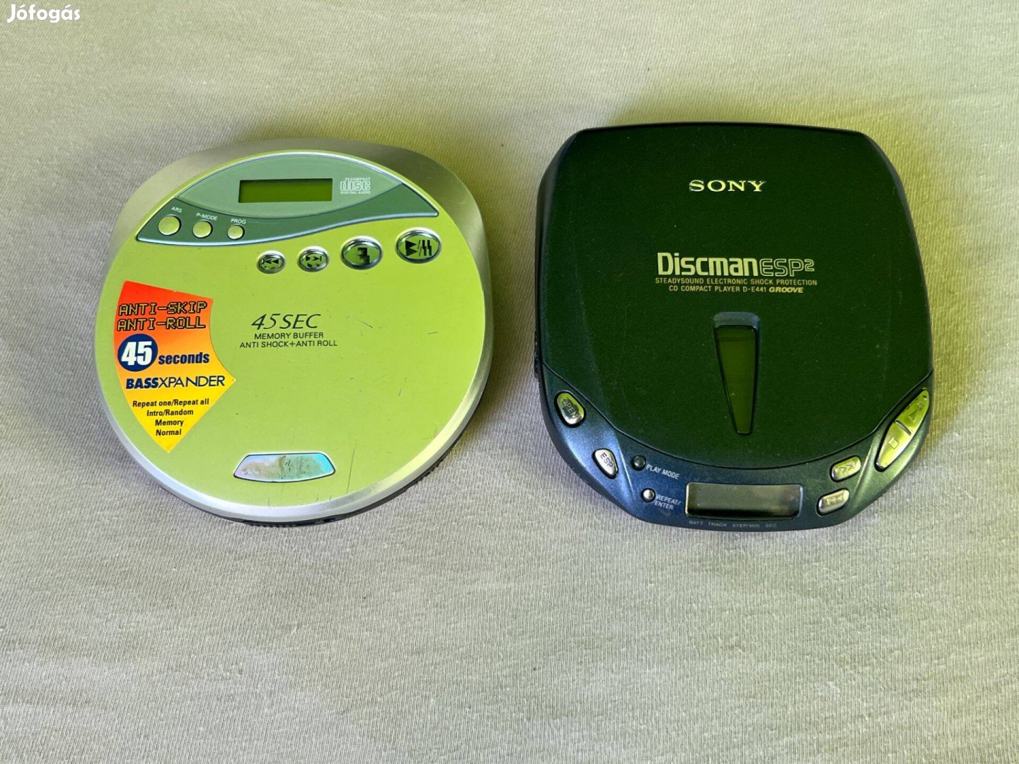 2db Discman CD lejátszó ( Sony , Sanyo )