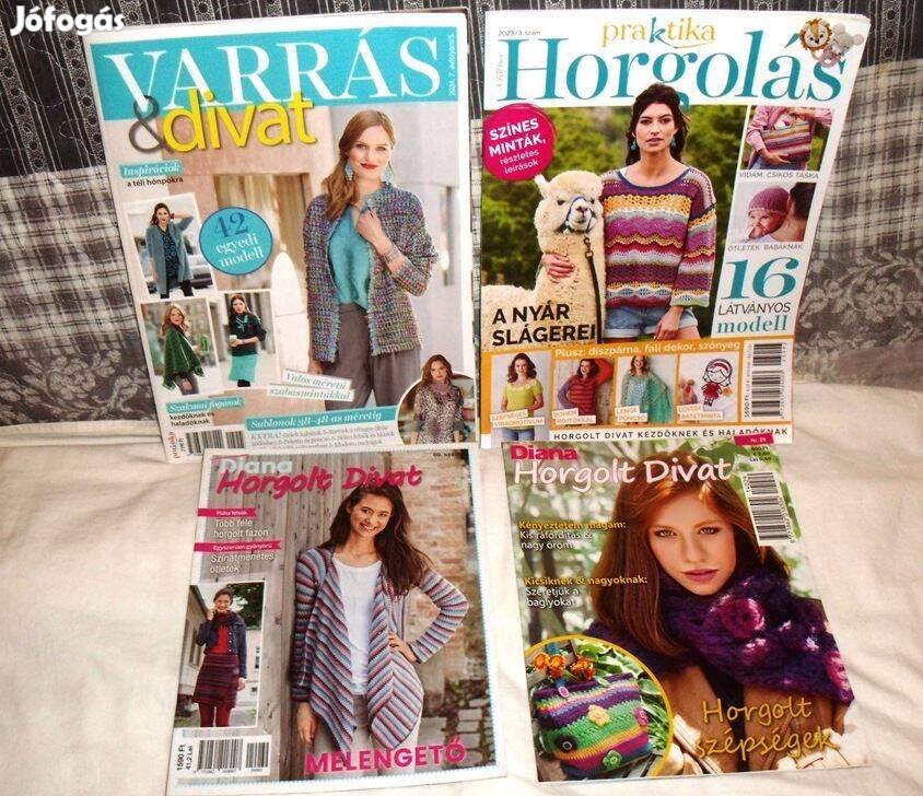 2db Horgolás ,és 2 db varrás magazinok