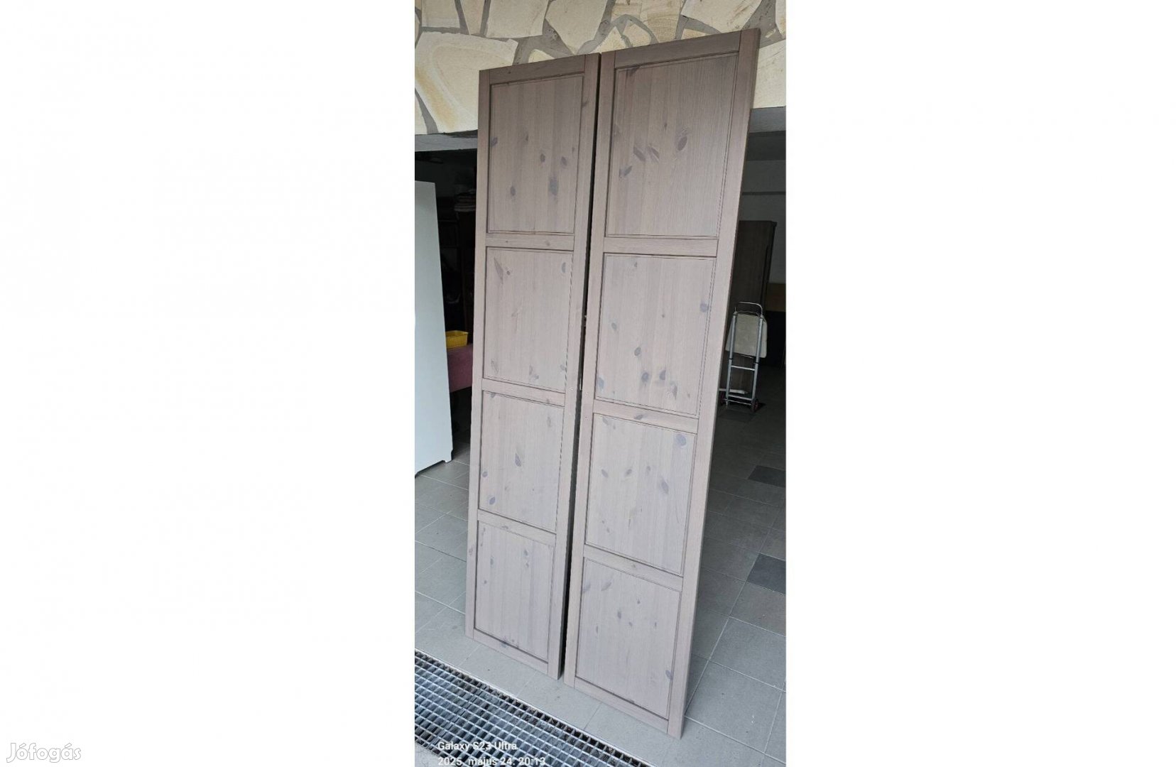 2db IKEA PAX Hemnes fenyő ajtó PAX gardróbszekrényre