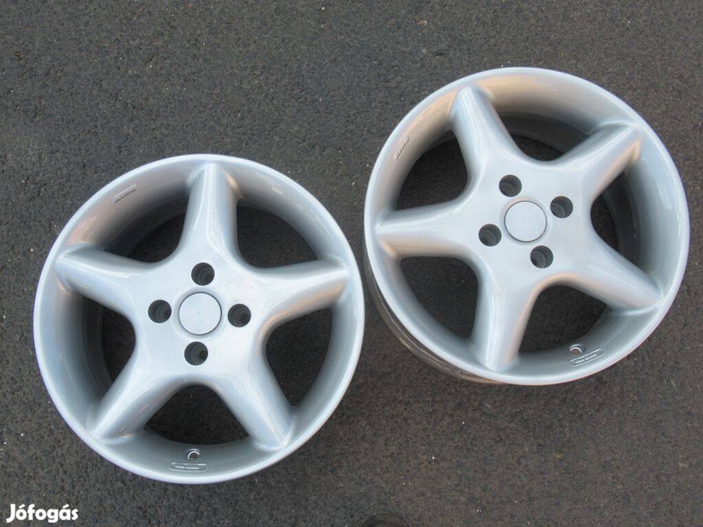 2db King 15" felújított alufelni 4x100 felni utánfutó kerék sólyakocsi