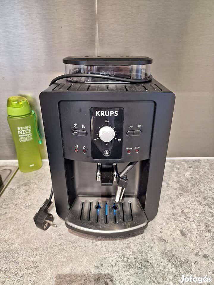 2db Krups EA80 automata darálós kávégép, tejhabosító fejjel