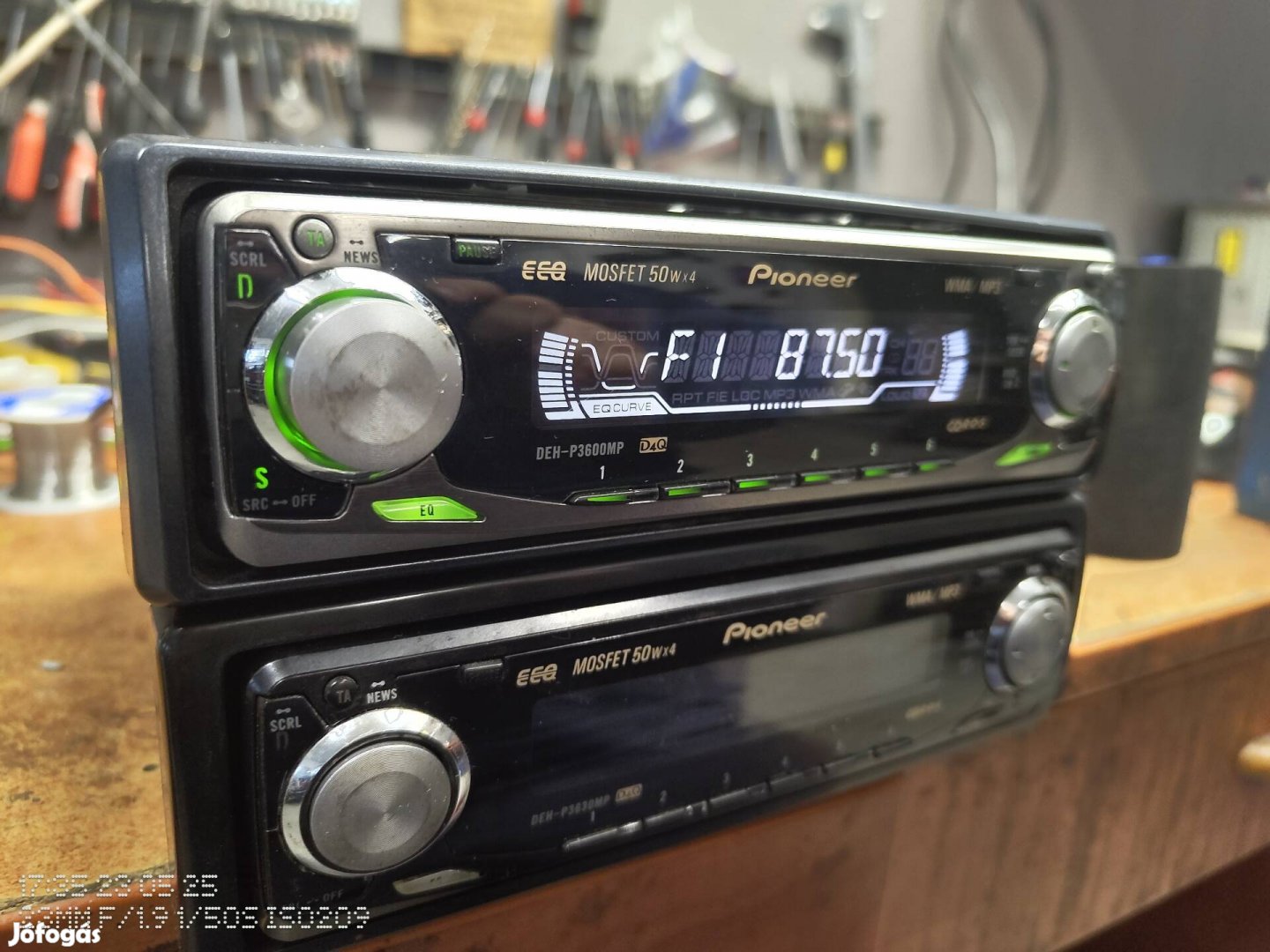 2db Pioneer Deh3600 és Deh3630 MP3 autórádió eladó egyben
