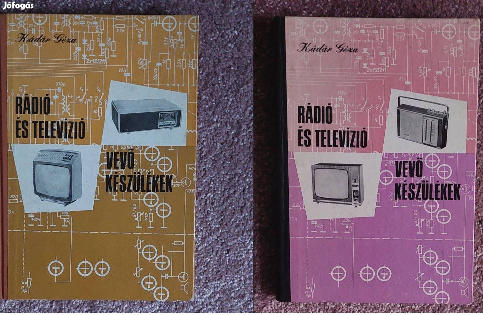 2db Rádió és Televízió vevő készülákek könyv 1970-1971 1972-1975