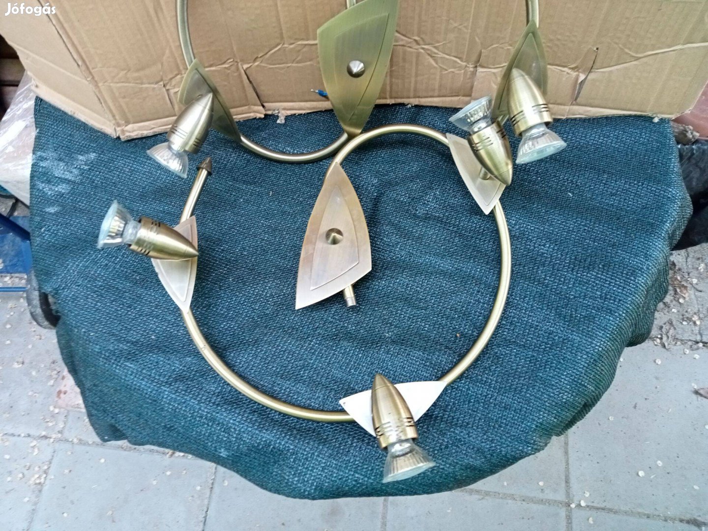 2db Réz 45cm lámpa
