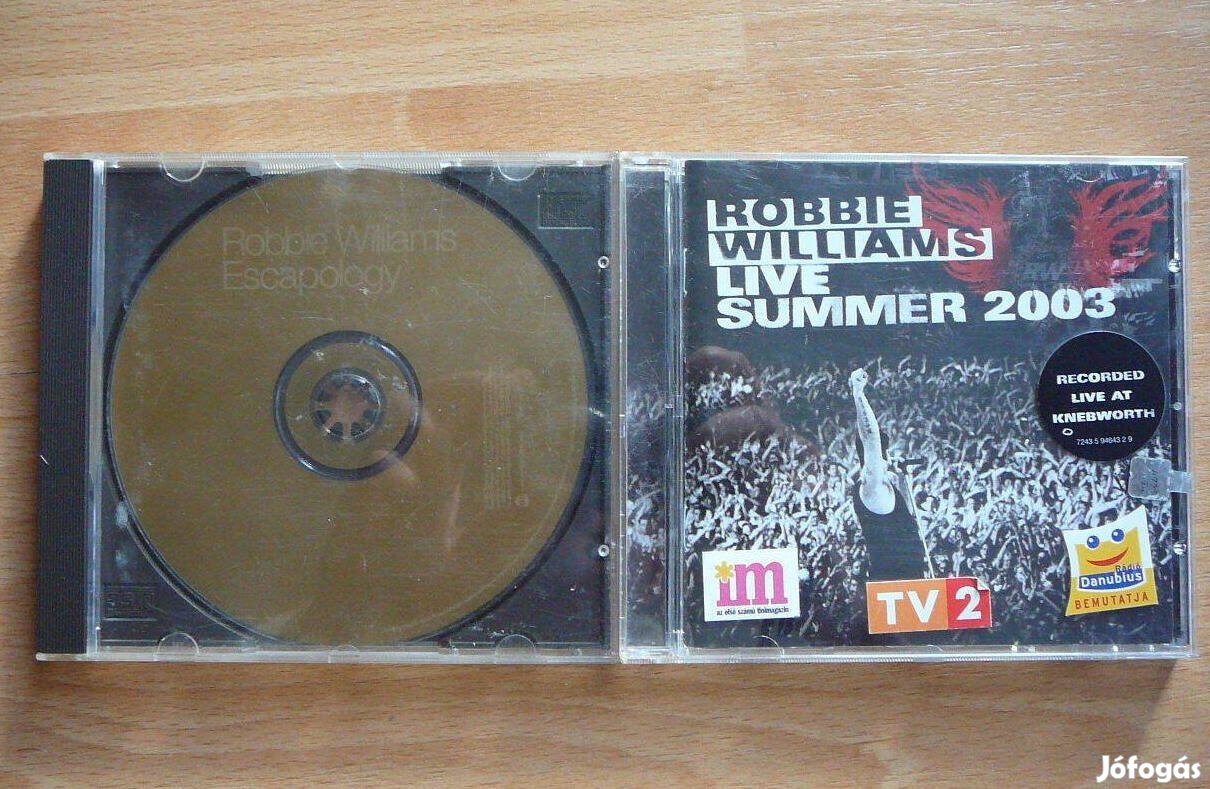 2db Robbie Williams CD lemez: Live Summer 2003, Escapology