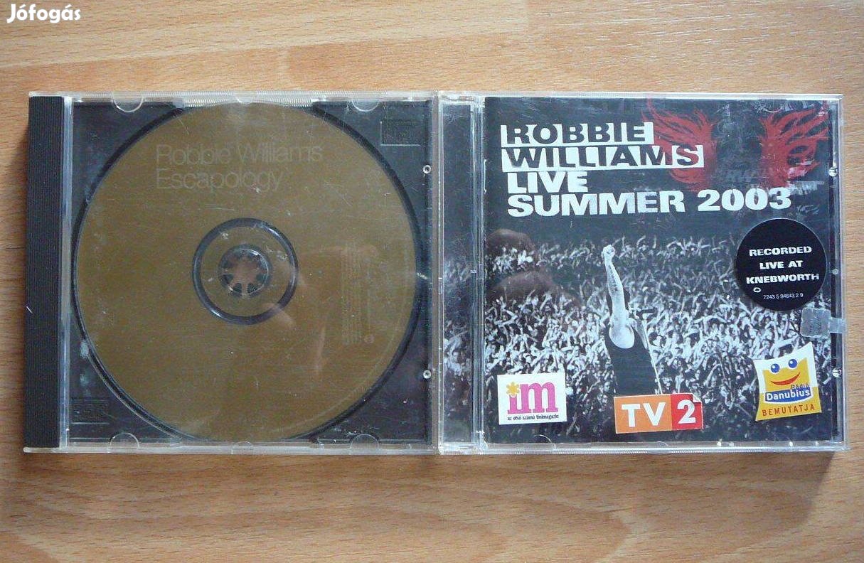 2db Robbie Williams CD lemez: Live Summer 2003, Escapology