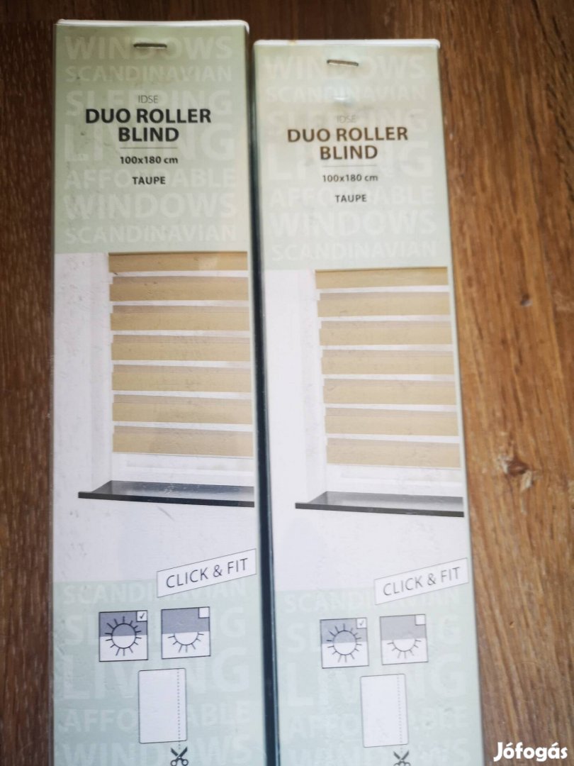 2db Rolós függöny duo 100x180 tópszín (Jysk) 