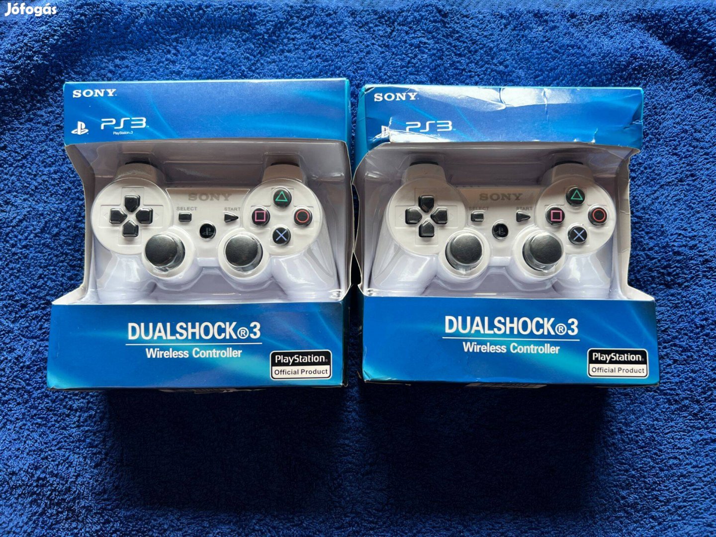2db Új Sony Playstation 3 PS3 fehér színű kontroller controller