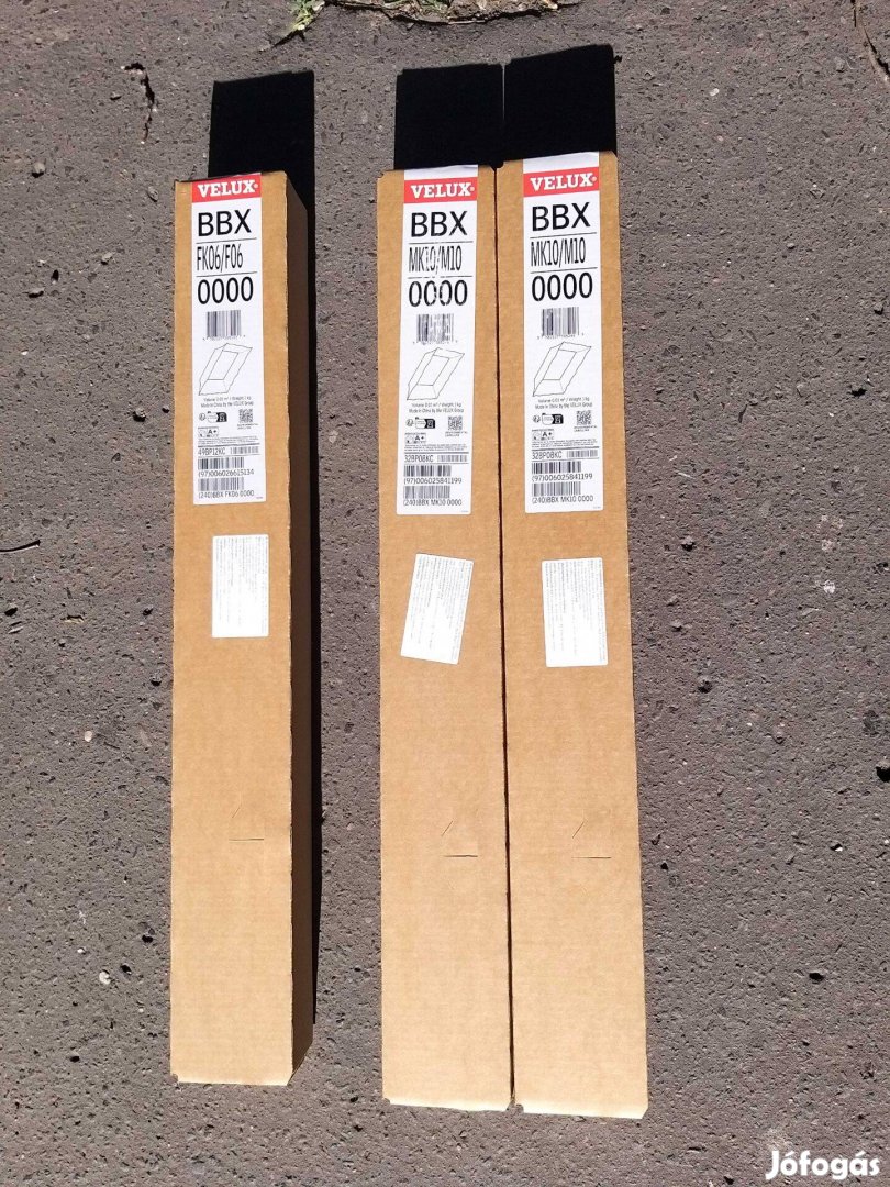 2db Velux Bbx MK10/M10, és 1 db Velux Bbx FK06/06 belső párazáró