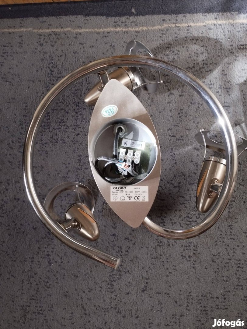 2db. beltéri oldalfali lámpa eladó