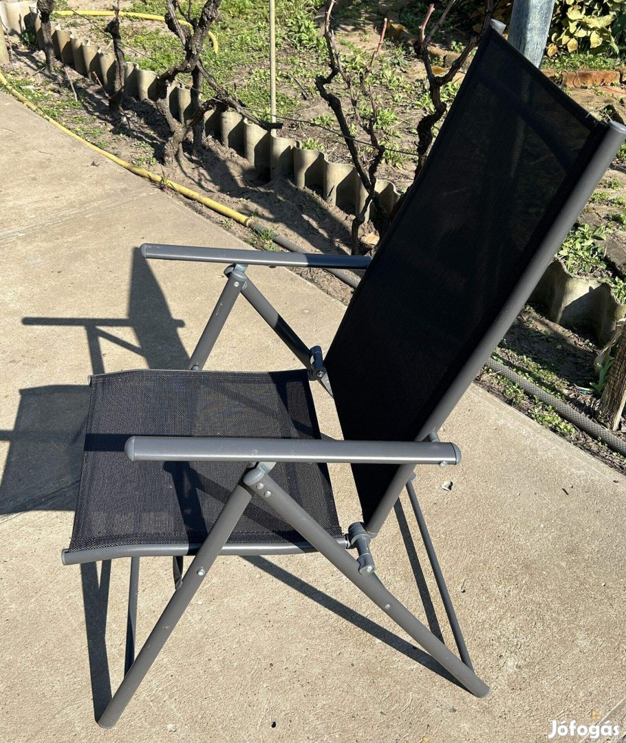 2db kerti alumínium szürke szék