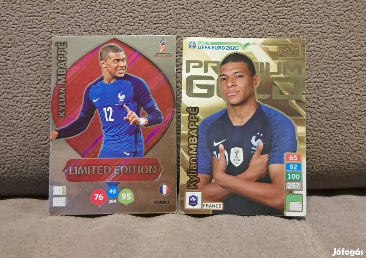 2db tökéletes állapotban lévő Mbappe.