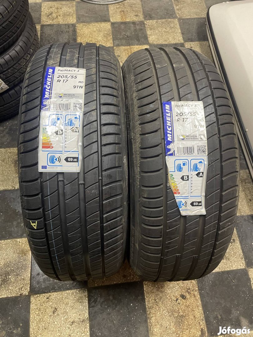 2db új 205/55 R17 Michelin Primacy 3 nyári gumi