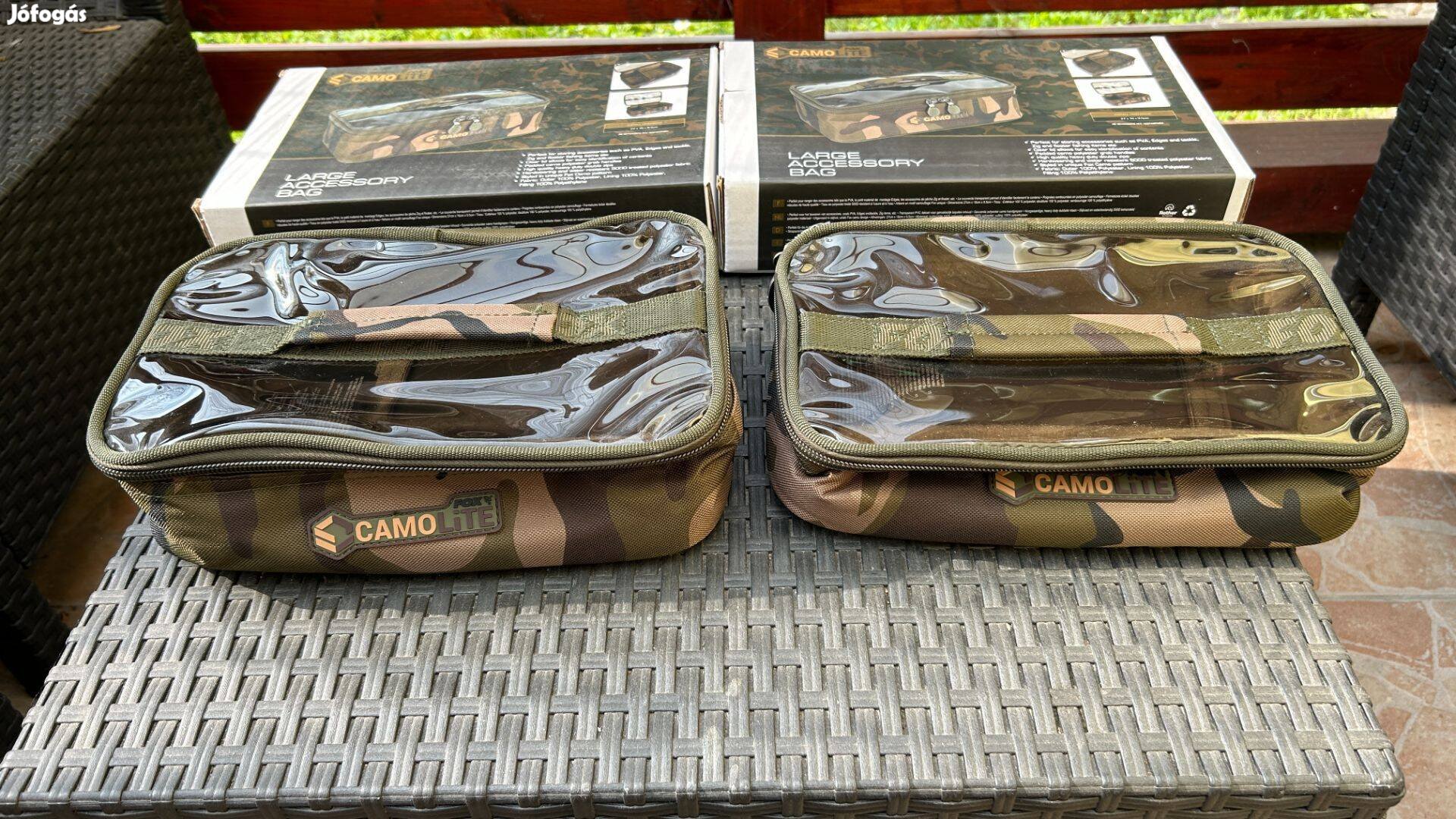 2db új Fox Camolite Large Accessory Bag szerelékes táska (CLU510)