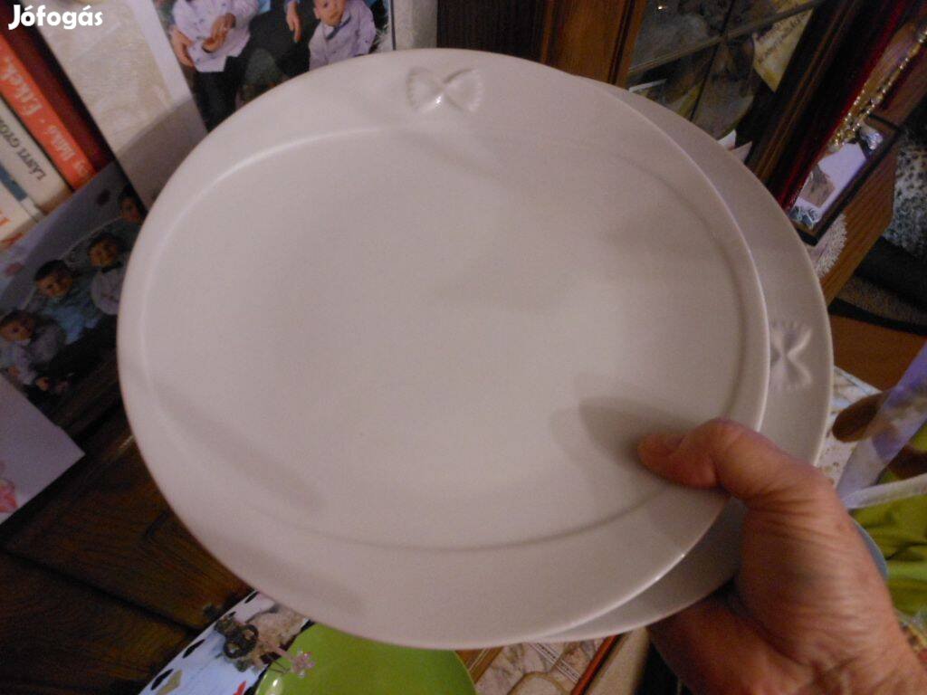 2db új porcelaine barilla farfalletésztamintás lapos tányér2/ 2500.-