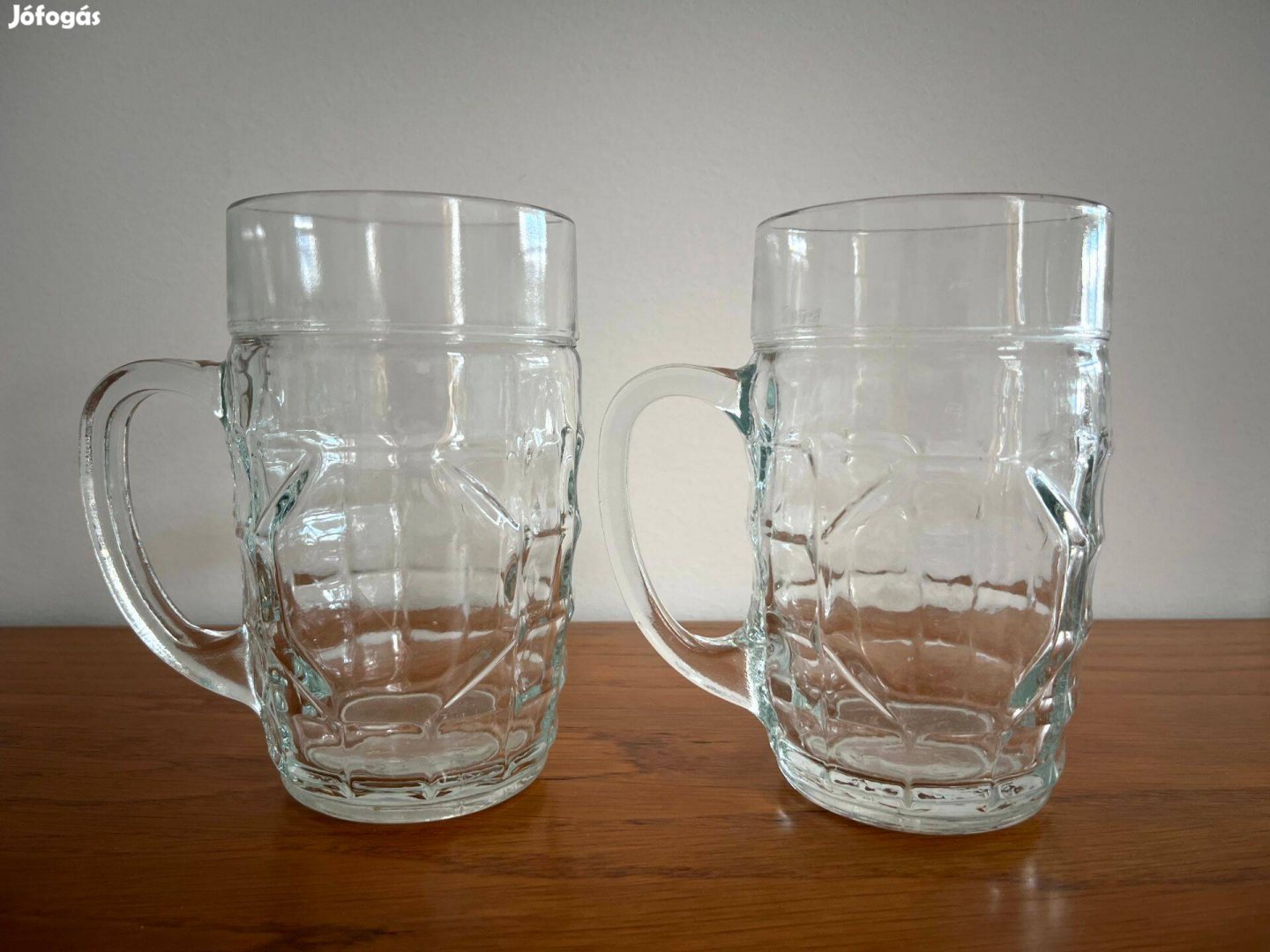 2db üveg sörös korsó, 0.5 liter