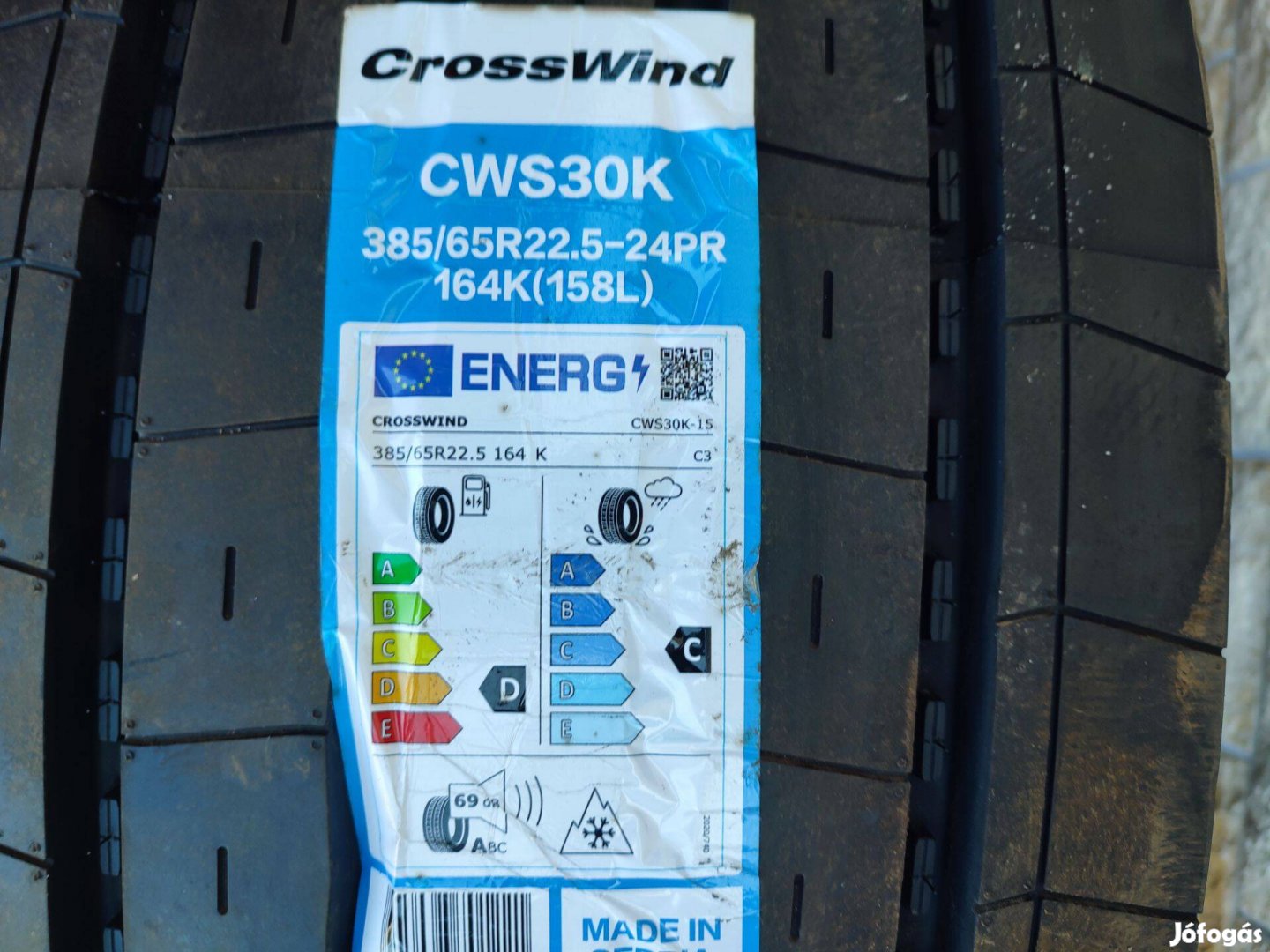 2db vadonatúj Crosswind CWS30K 385/65R22.5 164 K gumiabroncs