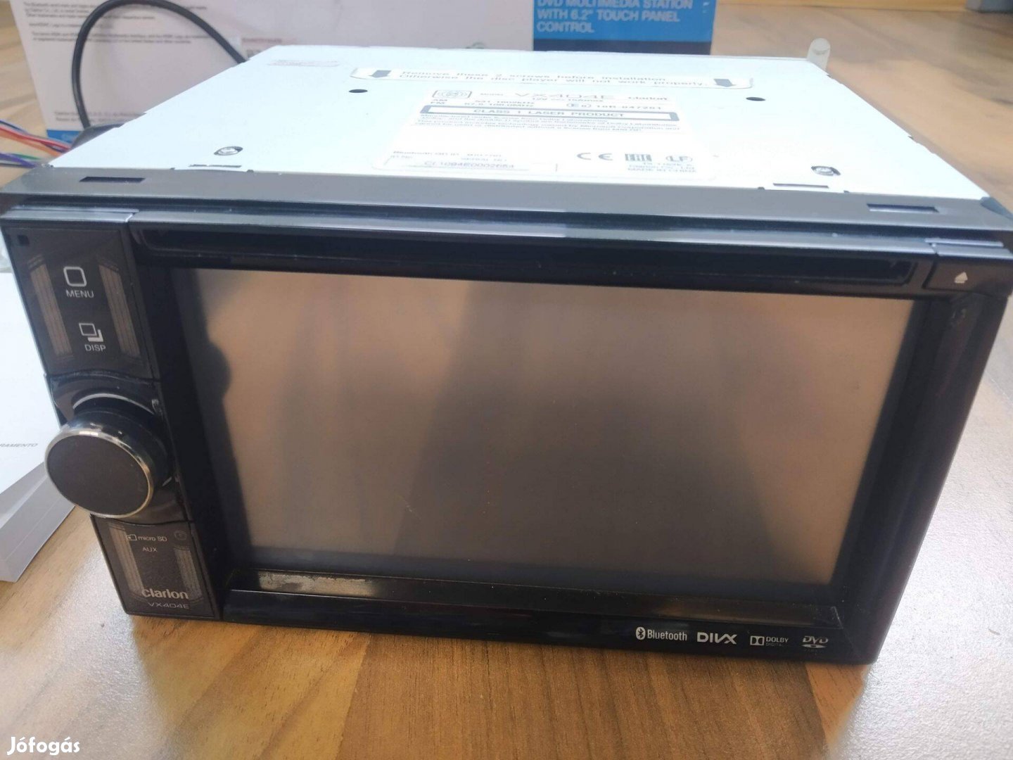 2din DVD autórádió Clarion Vx404E HDMI USB Bluetooth touchscreen érint
