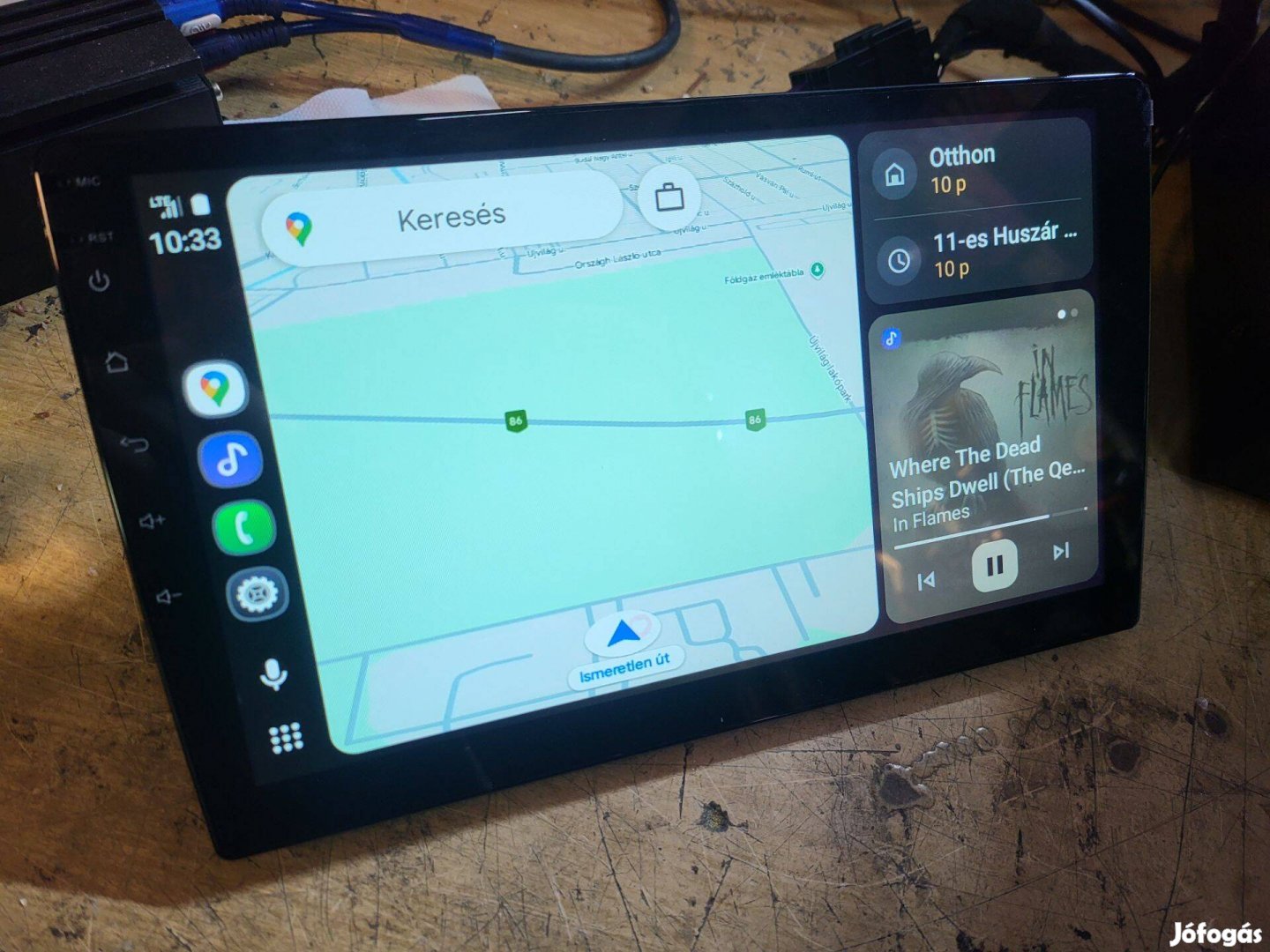 2dines 9" fejegység (Android, wifi, gps, carplay stb)