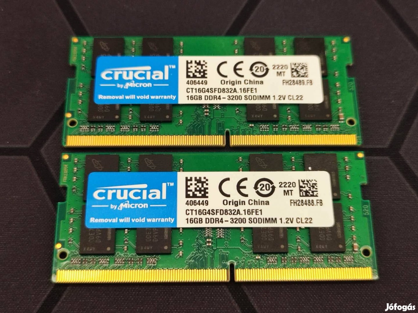 2x16GB DDR4 3200 MHz laptop ram