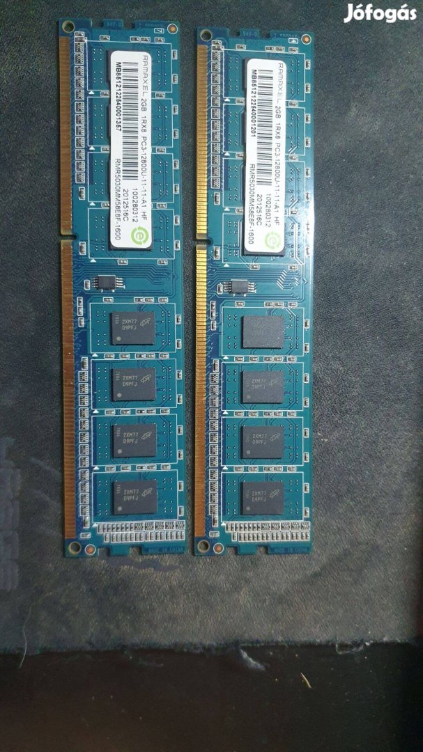 2x2GB DDR3 rampár