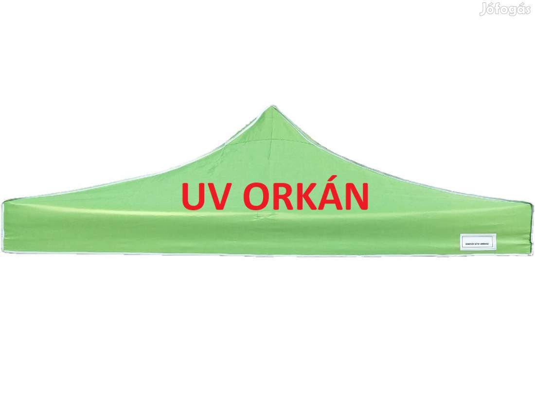 2x2 UV állóbb orkán zöld tetőponyva kerti pavilonhoz rendezvény piaci
