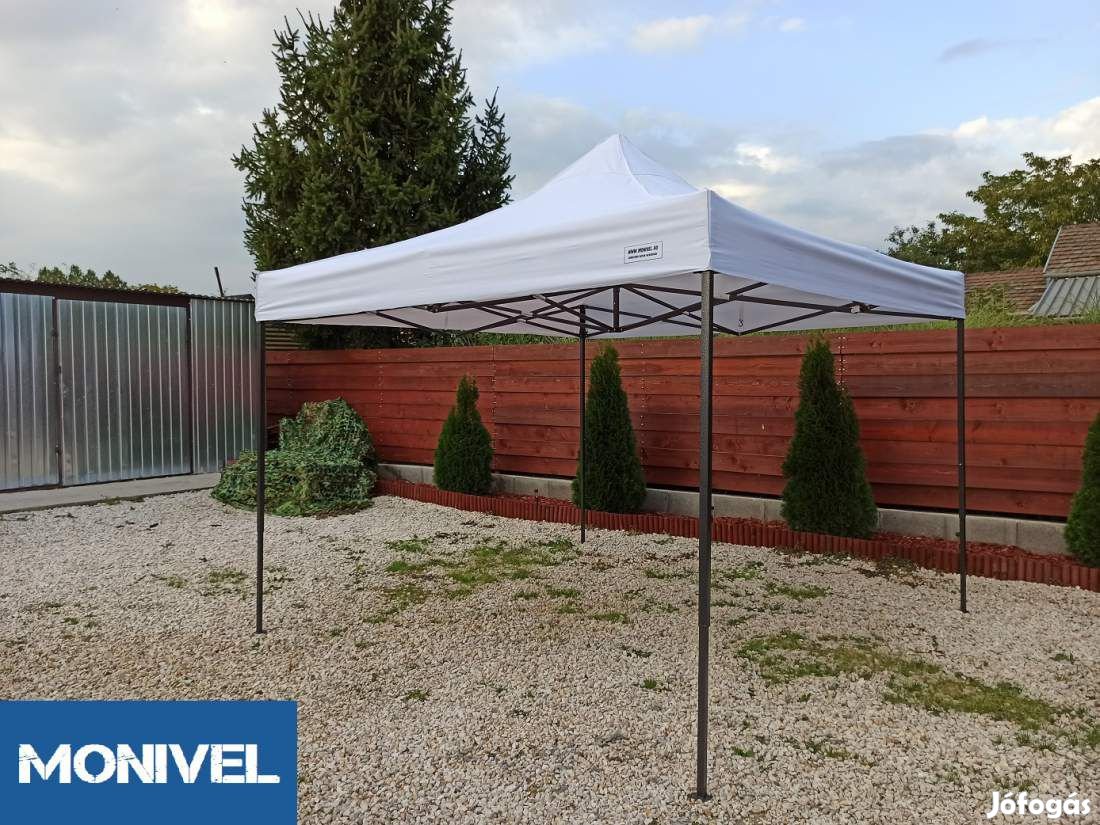 2x2 fehér Rendezvény sátor árusító piaci horgász kerti pavilon