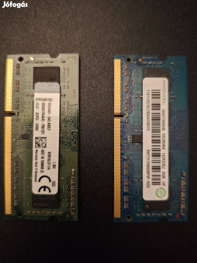2x4GB DDR3L-1600 notebook RAM