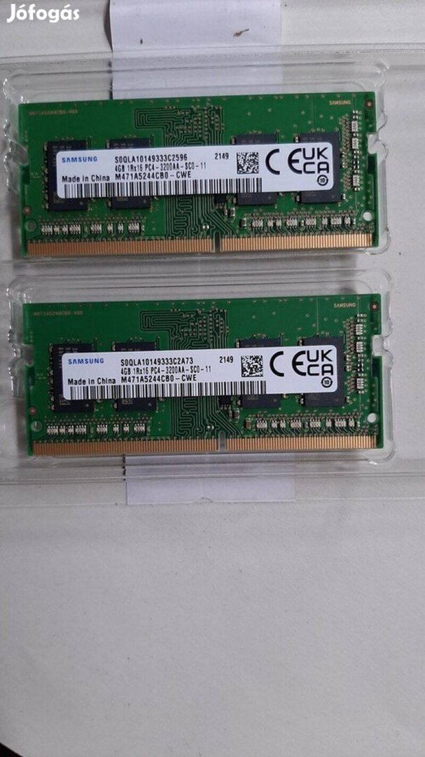 2x4GB Samsung DDR4 3200MHz Sodimm ram - HP Victusból