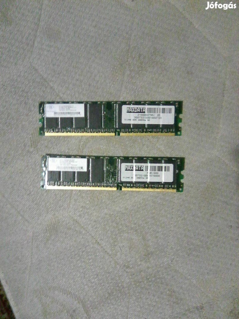 2x512GB DDR400 RAM (Maxdata márkájú, KIT) Postázom is!