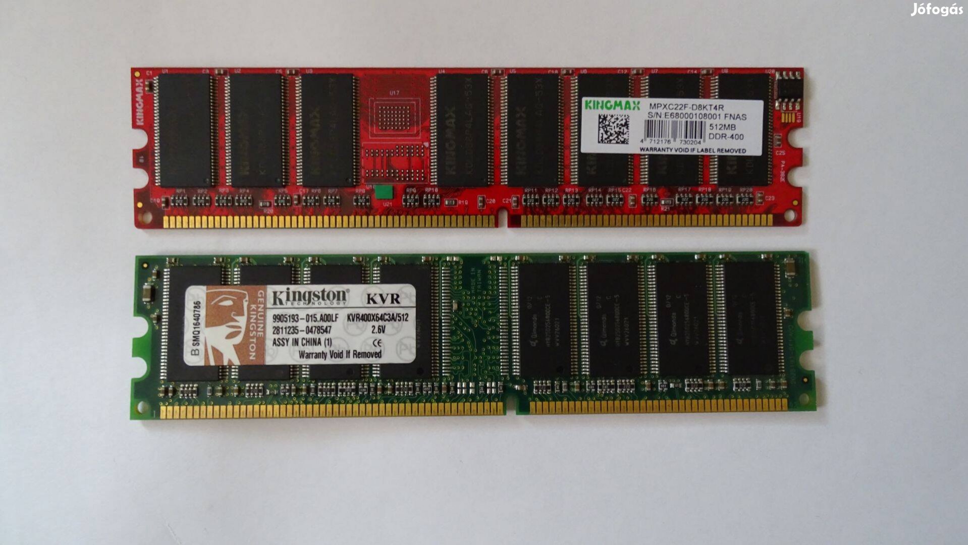 2x512 DDR-400 memória