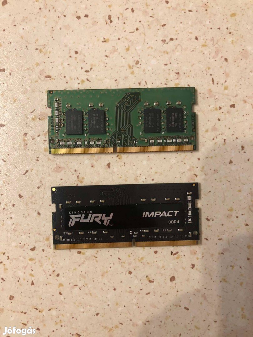 2x8GB DDR4 laptop memória 2666Mhz és 3200Mhz