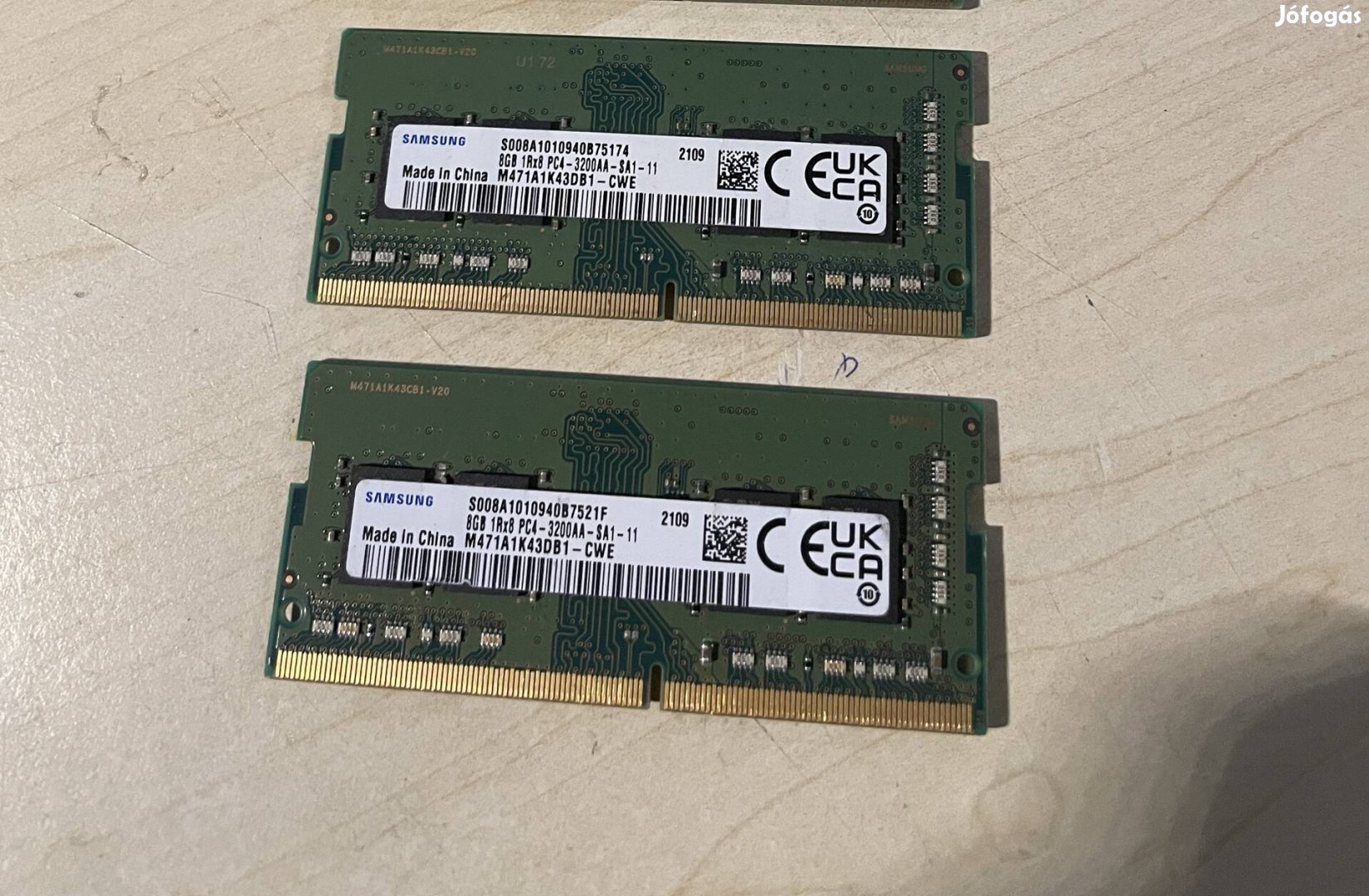 2x8gb DDR4 3200 mhz samsung Laptop memoria