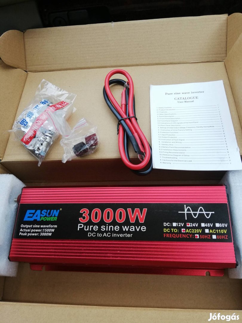 3000wattos 24v tiszta szinuszos inverter! 