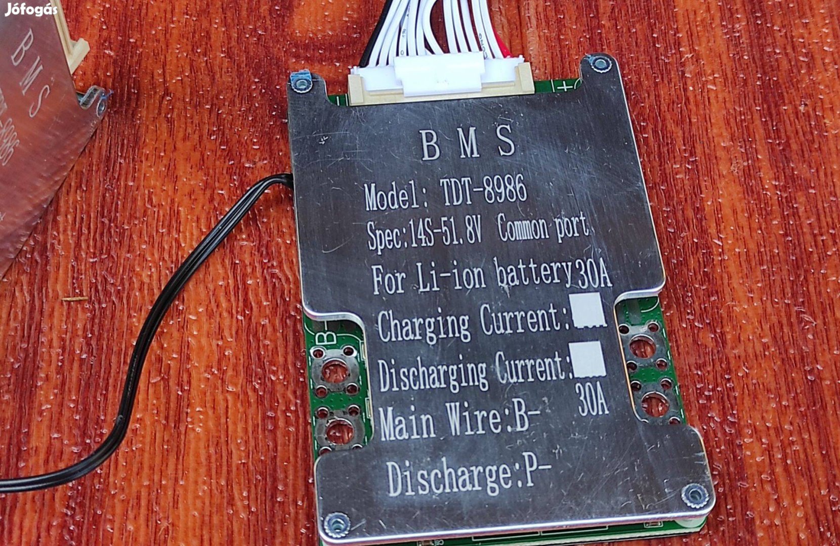 30A 14S 51.8V BMS áramkör hőmérsékletmérős Li-ion akkumulátor pakkhoz