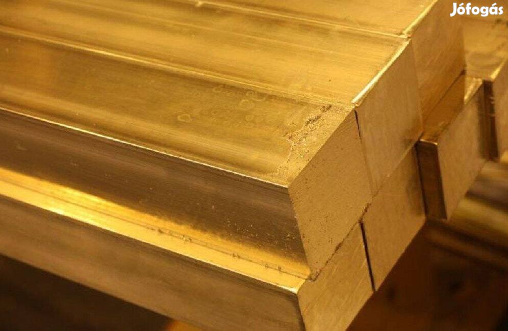 3030 3000 Sárgaréz négyzet rúd, eladó, új, számlával.