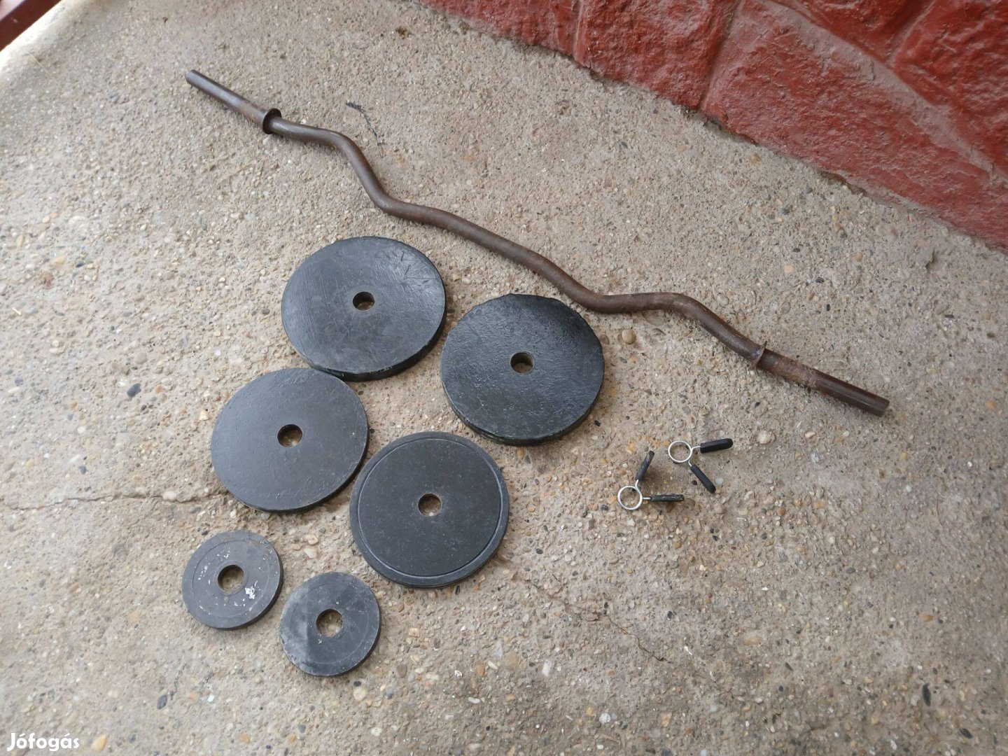 30 kg vas francia rudas készlet súlyzó súlyok tárcsasúly fém