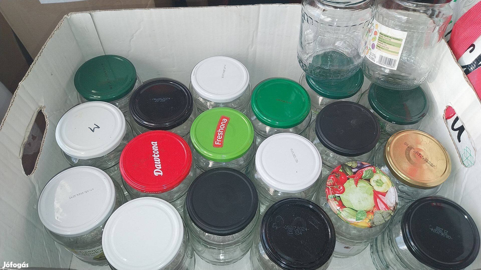 30db fél literes befőttes üveg