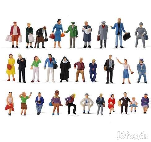 30db festett Űlő/álló figura  HO/1:87 méret  (4132)