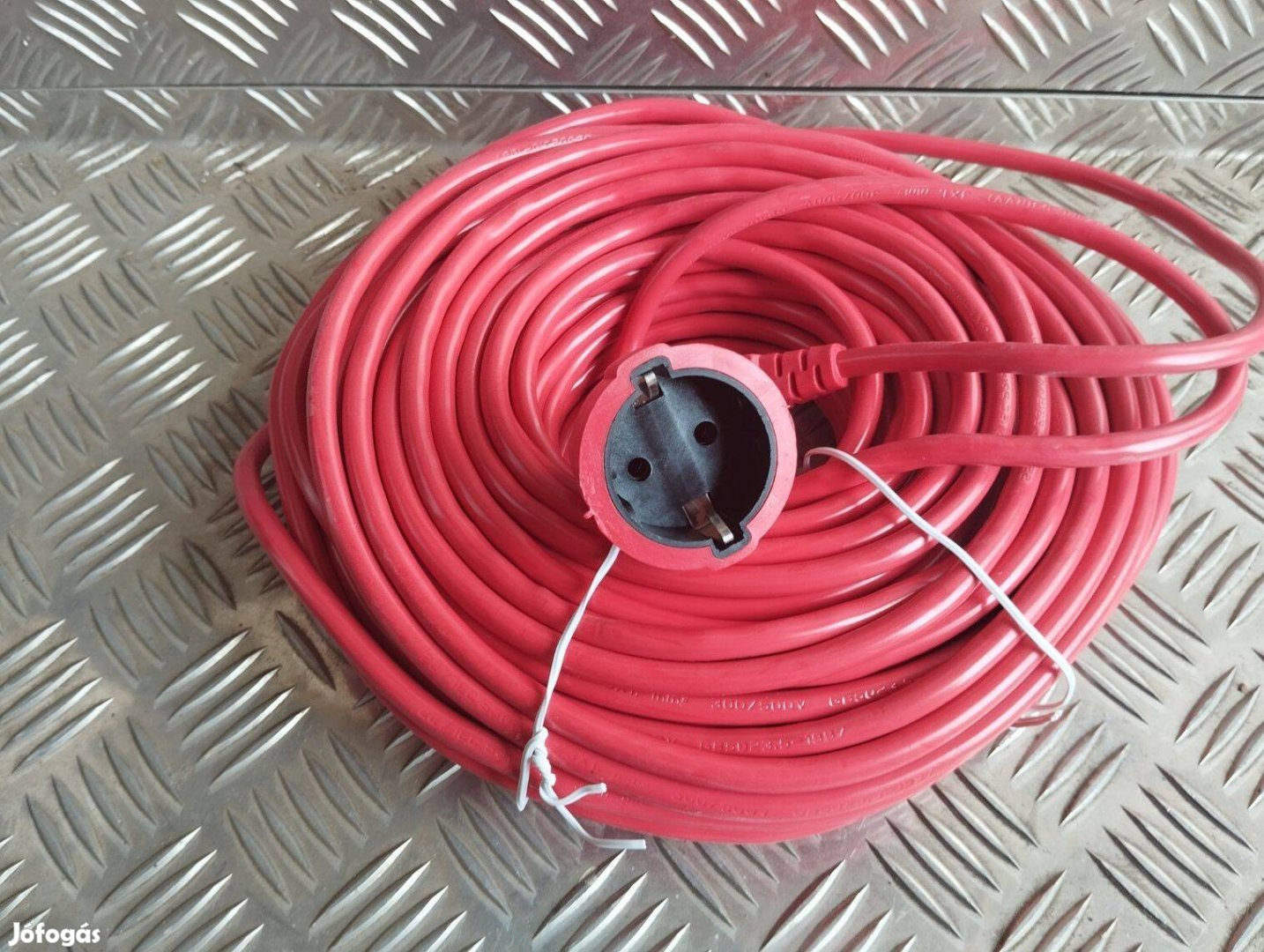 30m méteres narancssárga lengőcsatlakozó, lengőhosszabbító, földelt