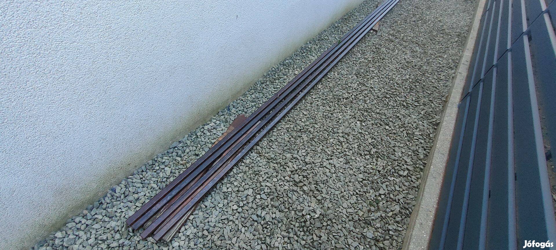 30x20x2 mm zártszelvény, 6m hosszú szálakban, össz 24m