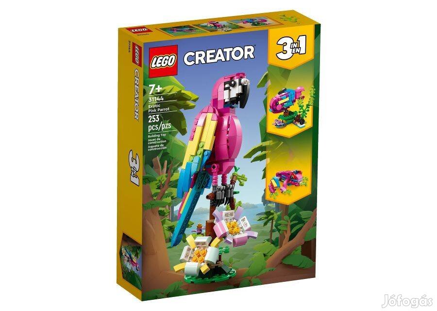 31144 LEGO Creator 3-in-1 Egzotikus rózsaszín papagáj