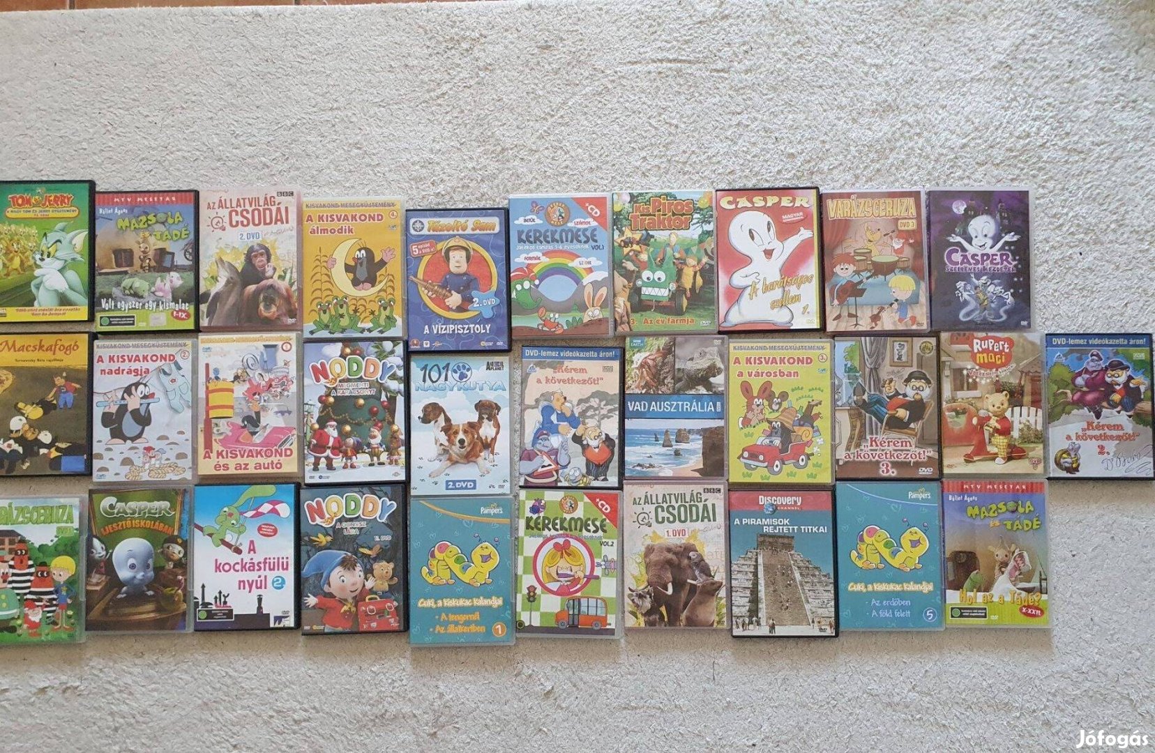31 db műsoros DVD csomag 2-7 éveseknek eladó