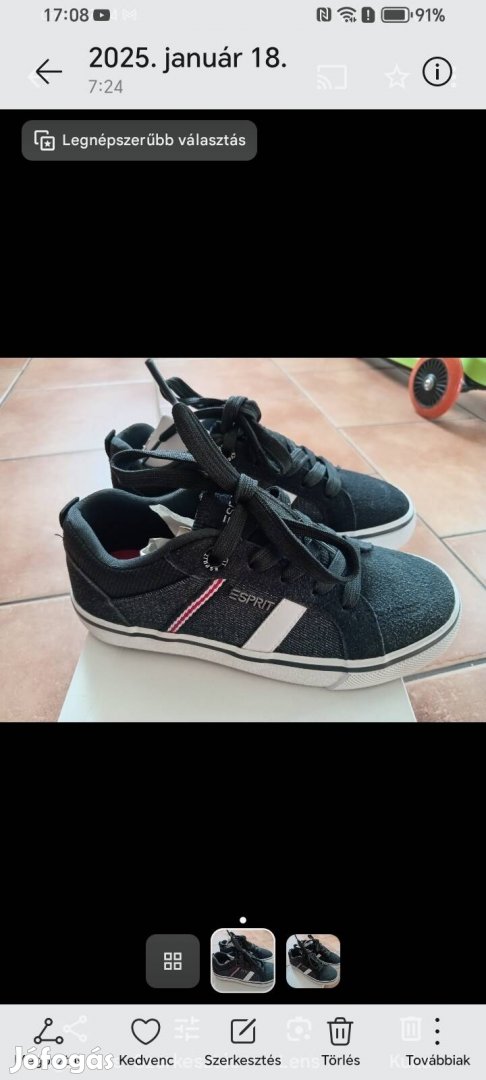 31-es új fiú esprit cipő