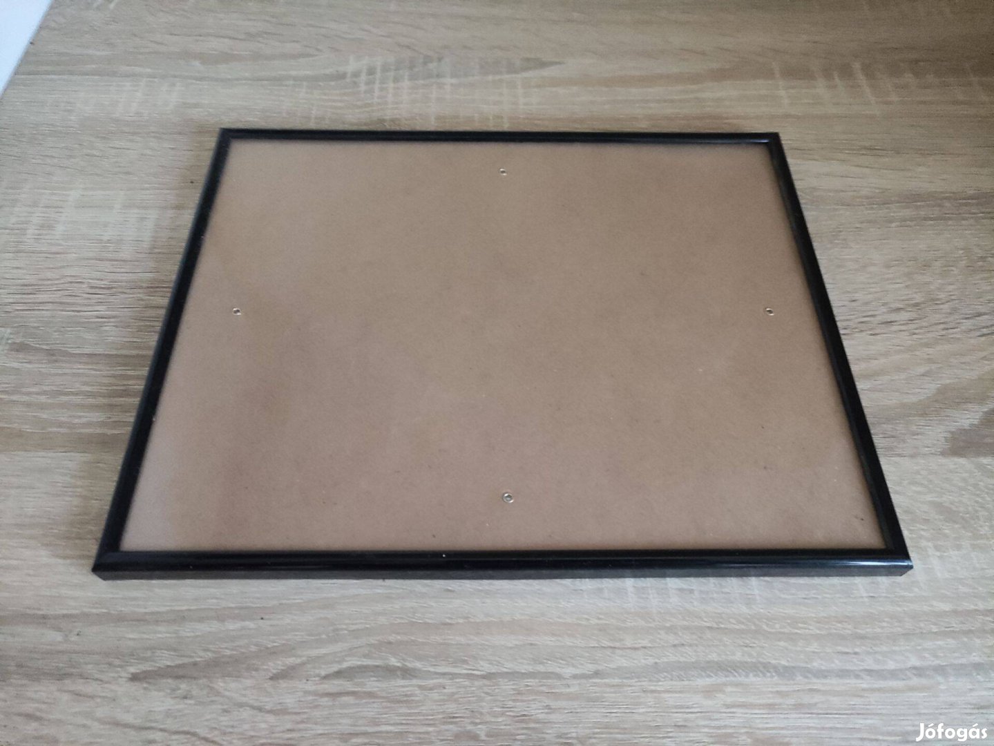 31x25 cm-es barna műanyag képkeret üveggel