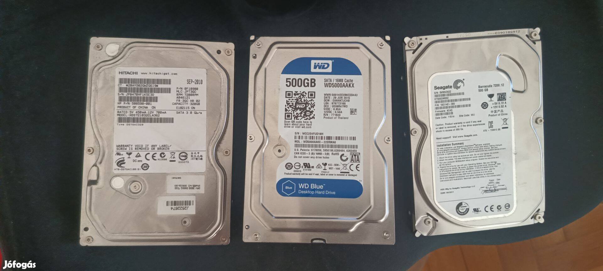 320 - 500 GB HDD - k merevlemez eladó