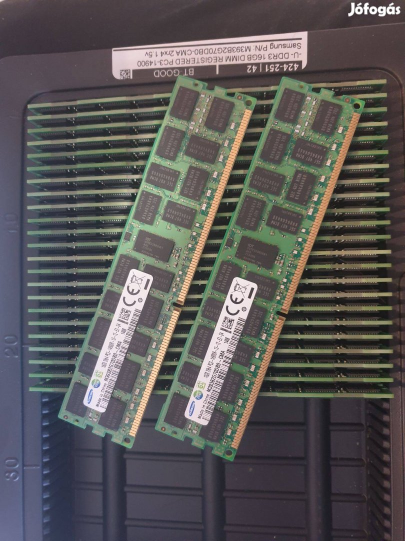 32GB (2x16GB) Samsung DDR3 PC3-14900R szerver ram 1866MHz Nem PC-be!