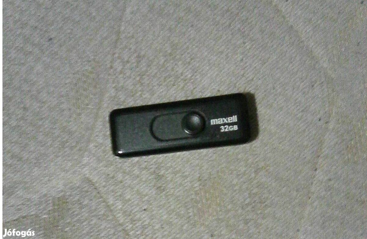 32GB-os Maxell pendrive (legújabb filmek vannak rajta avi-ban) Posta!