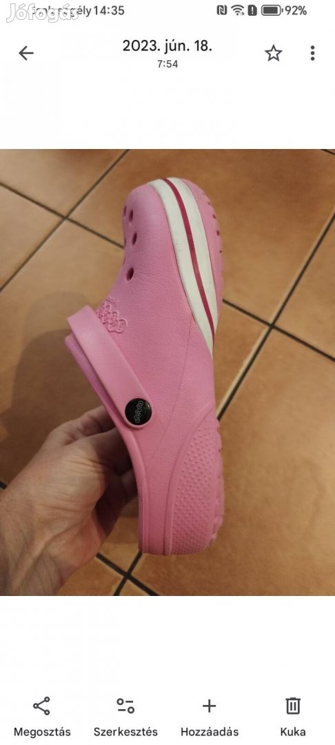 32-33-as Crocs lány papucs