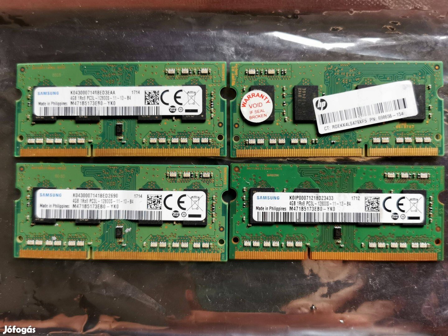 32/3 Samsung M471B5173RB0 16gb 3 hónap garancia DDR3 PC3L ram memória